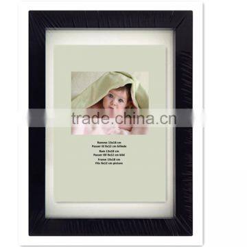6x4 Inch Home Black touching Plastic Boxed photo Frame