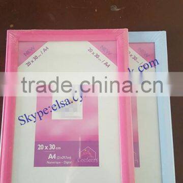 Wholesale 2016 new style wood photofunia/photo frame colourful wood photo frame for gift