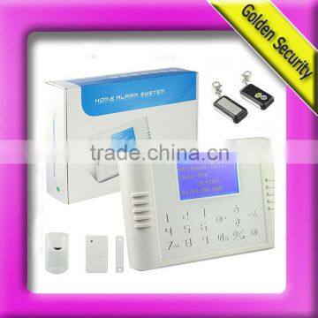 PSTN/landline home alarm system against burglar/thieves