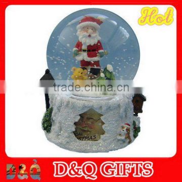 Santa merry gift water globe