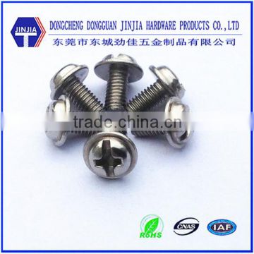 m3*14 stainless steel comb phillips slotted washer head screws