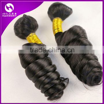 Wholesale Natural Color african curly weft sew in 100% indian human hair extensions