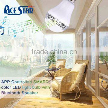 Dimmable LED Bulb with Wireless Bluetooth Speaker