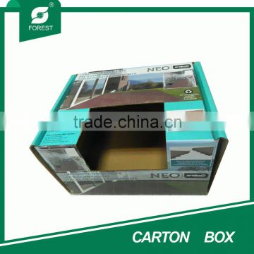 BEAUTIFUL COSMETICS PACKAGING GREEN CARTON BOX WITH WINDOW