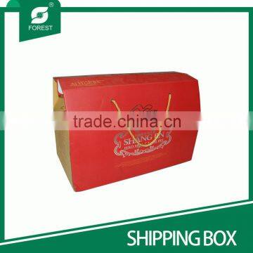 NEW TYPE FOLDED CORRUGATED SHIPPING CARTONS WITH TWISTED HANDLES photo-3