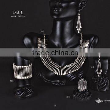 Ring Earring Bracelet Necklace Authentic Turkish Culture Jewelry Set Made in Turkey