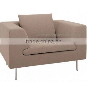 One seater fabric armchair CH017