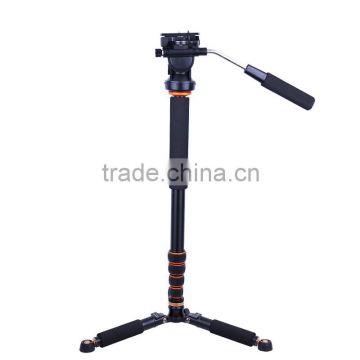 Q238 2016 New arrival aluminum digital camera monopod 1730mm height 32mm tube DSLR camera mini tripod monopod kit load to 15KG