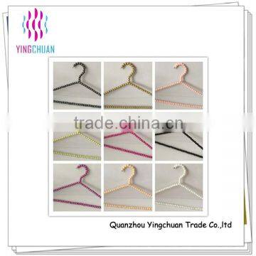 Plastic pearl bead clothes hanger