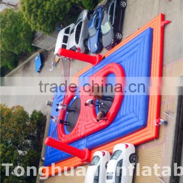 Crazy fun! Inflatable bossa-ball court, inflatable human bossa-ball sports game