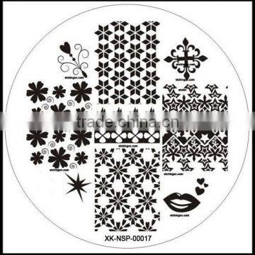 Hot custom design stamping nail art plates , nail stamp plate, painted plate designs