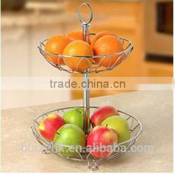 Round-Shaped metal wire fruit basket