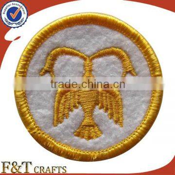 new design self-adhesive customize sports embroidery patches