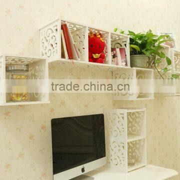 Cheap Sets 3 Wood Bookcase Wall Shelf Unit Shelf Cabinet