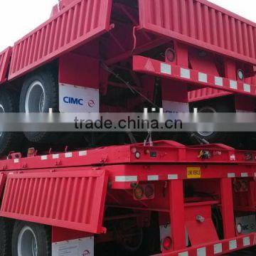 Competitive low price high quality 50ton 60ton 70ton CIMC 2016 new 3 axle side wall semi trailer for sale