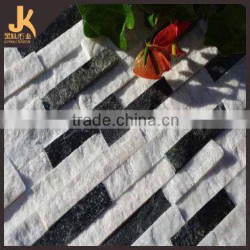 Quartzite Cultured Stone, Black and White Quartizte, China Quartizte White Quartzite Cultured Stone