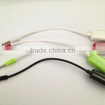 New 3.5mm Stereo Audio Splitter Earphone Splitter for iphone & ipod