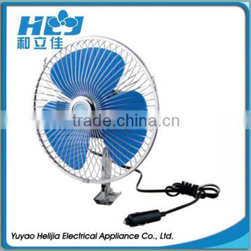 6 inch full-closed oscillating metal car fan