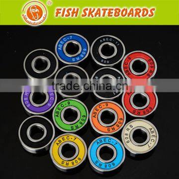 Colorful fish board blank deck skateboard bearings