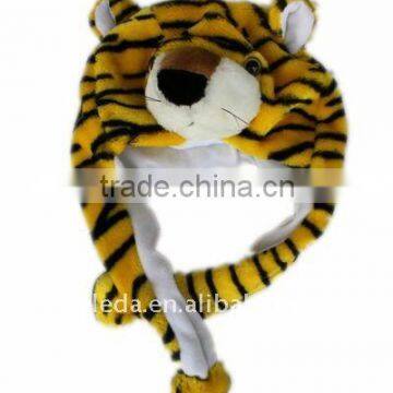 Plush Yellow Tiger Caps Hats