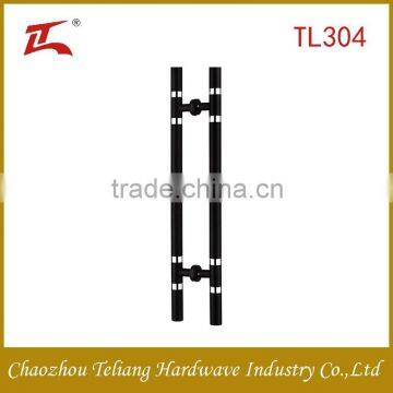 Black and Silver Stainless Steel Glass Door Handle for Steel Doors photo-4