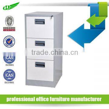 Cheap 3 drawers vertical stainless steel file cabinet/used metal filing cabinet for sale