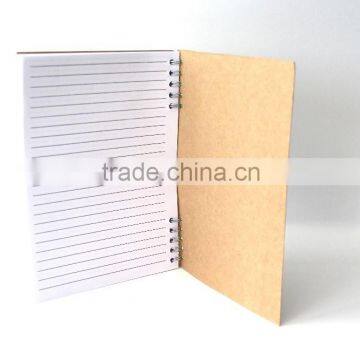 Recycle Spiral notebook with note pad