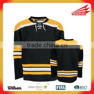 100% Polyester custom ice hockey referee jersey