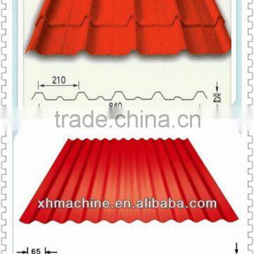 1050-1020 glazed tile double roll forming machine