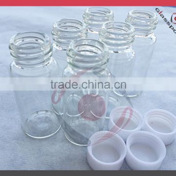 Round perfume glass bottle with plastic cap/sprayer, empty glass bottles