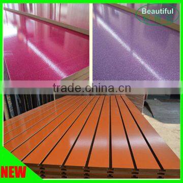 Hot Sale Colored PVC Finishes Slatwall Panel