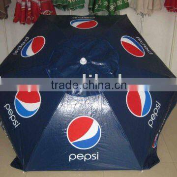 Advertising beach umbrella with PEPIS printing with pvc fabric