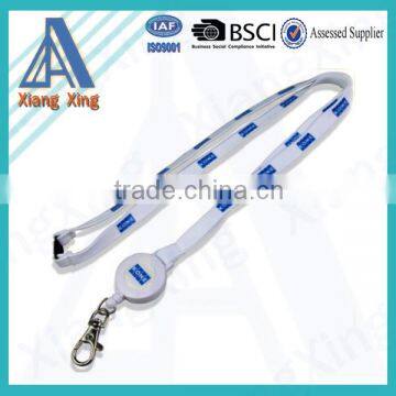 Wholesale custom branded printed lanyard with retractable badge holder