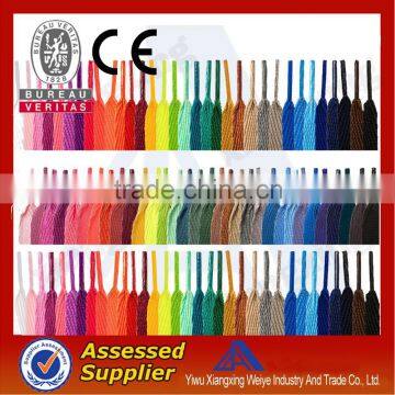 China golden supplier multicolor flat printing tube shoe lace