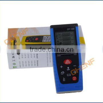 Newest Design Portable Digital LCD Yellow / Blue 100m Laser Distance Meter Rangefinder Range Finder Tape Measure photo-3