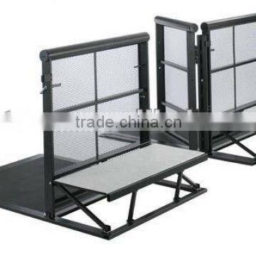 Concert aluminum crowd control stage barrier 30kg 1.2x1.0x1.2 black or silver