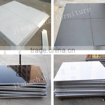 Natural Teak Wooden Dance Floor With Gold Anodized Aluminum Trim Quality Choice photo-4