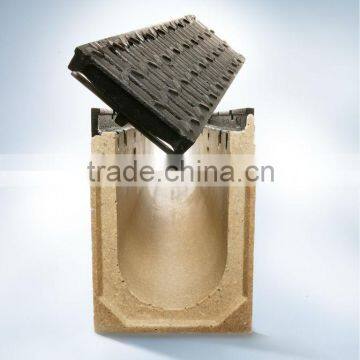 EN1433 Cast Iron Grate resin concrete linear drainage