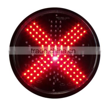 LED traffic red cross and green arrow ight