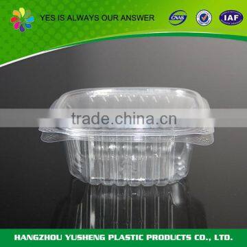 Clear plastic container square
