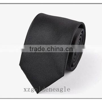 Black Color Men's Business Silk Tie
