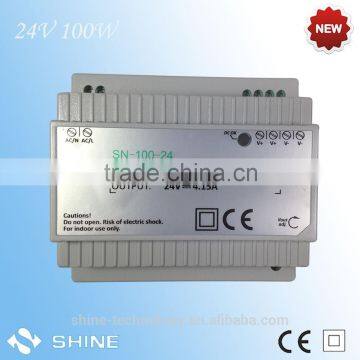 High Quality 100W single output DIN Rail power led driver, 24v din rail transformer with ce