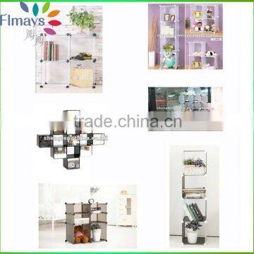 home decoration shelf plastic portable wardrobe