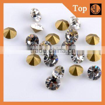 ss10 newly design wholesale pointback rhinestone