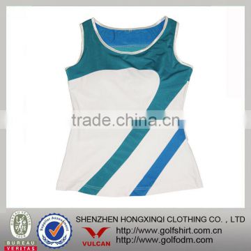 2013 Newest design 100% polyester ladies tank top