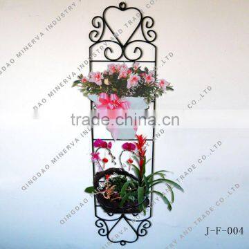 Wall hanging flower shelf