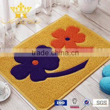 Cartoon pvc matching bathroom floor mat set