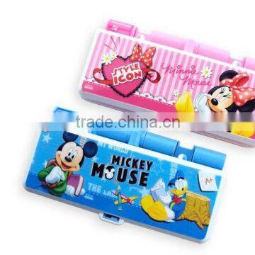 Pencil case with compartments/multi function pencil box/funny pencil caseHT8270