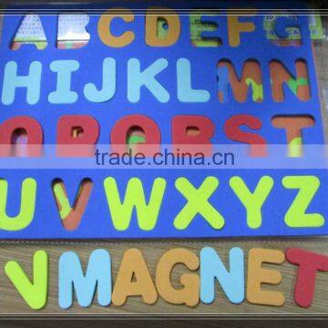 Educational magnetic alphabet for fridge letters,Customized educational EVA fridge magnet