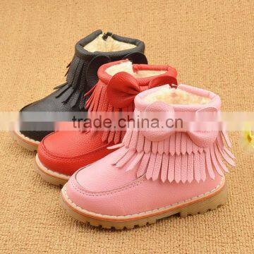 C19 Hot Baby Girl Boy pink Shoes Anti-Slip Toddler Soft Sole Winter boots